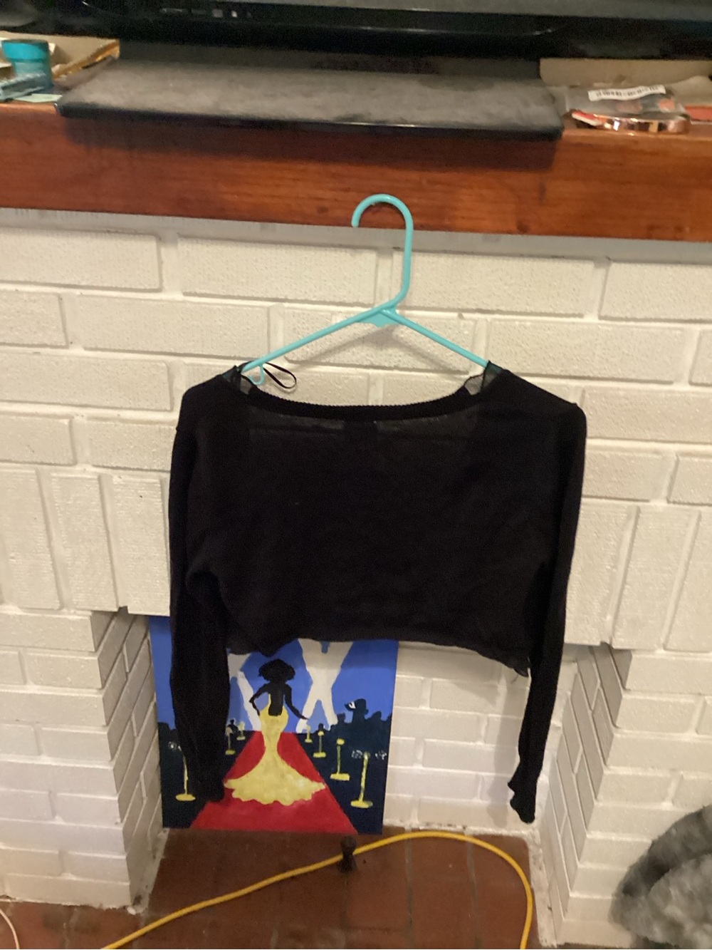 Justice Black Girls Shrug Sweater - Picture 2 of 2